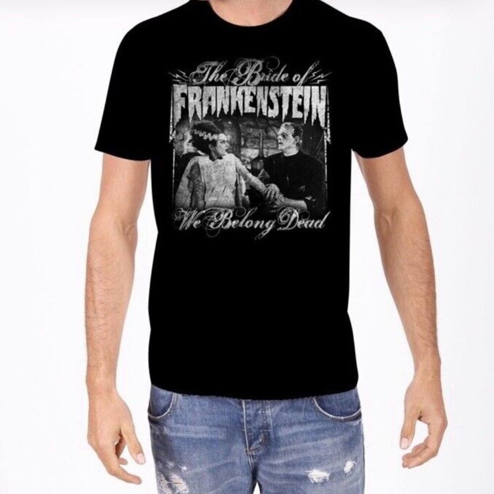 Universal Monsters THE BRIDE OF FRANKENSTEIN We belong Dead T-Shirt‎ Halloween